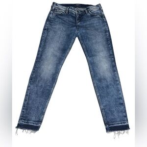 Silver Jeans Women's Blue Ankle Jeans Size W31/L27